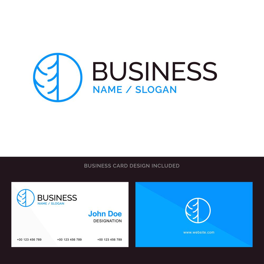 Dermatologist, Dermatology, Dry Skin, Skin, Skin Care, Skin, Skin Protection Blue Business logo and Business Card Template. Front and Back Design
