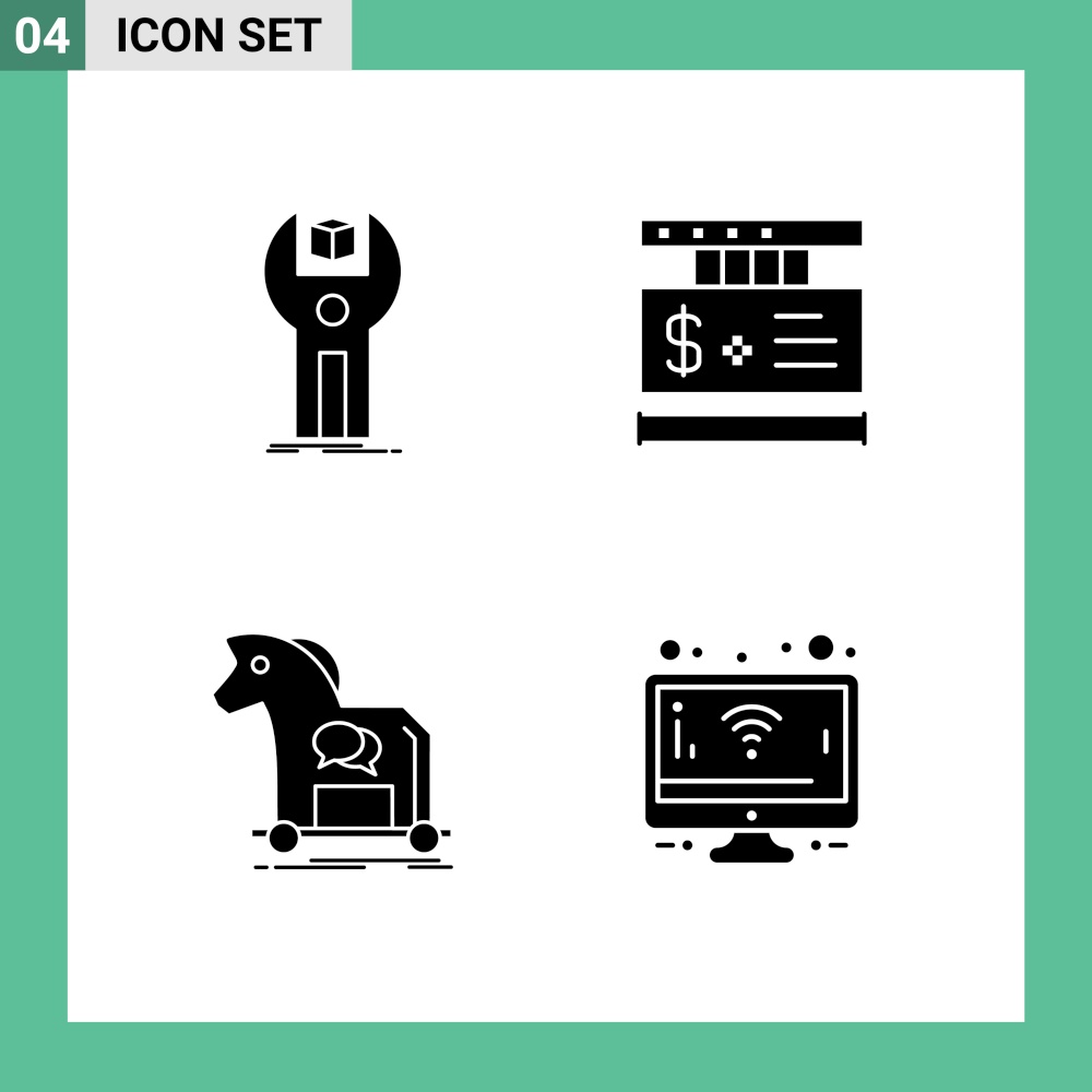 Set of Modern UI Icons Symbols Signs for sdk, cybercrime, kit, tag, internet Editable Vector Design Elements