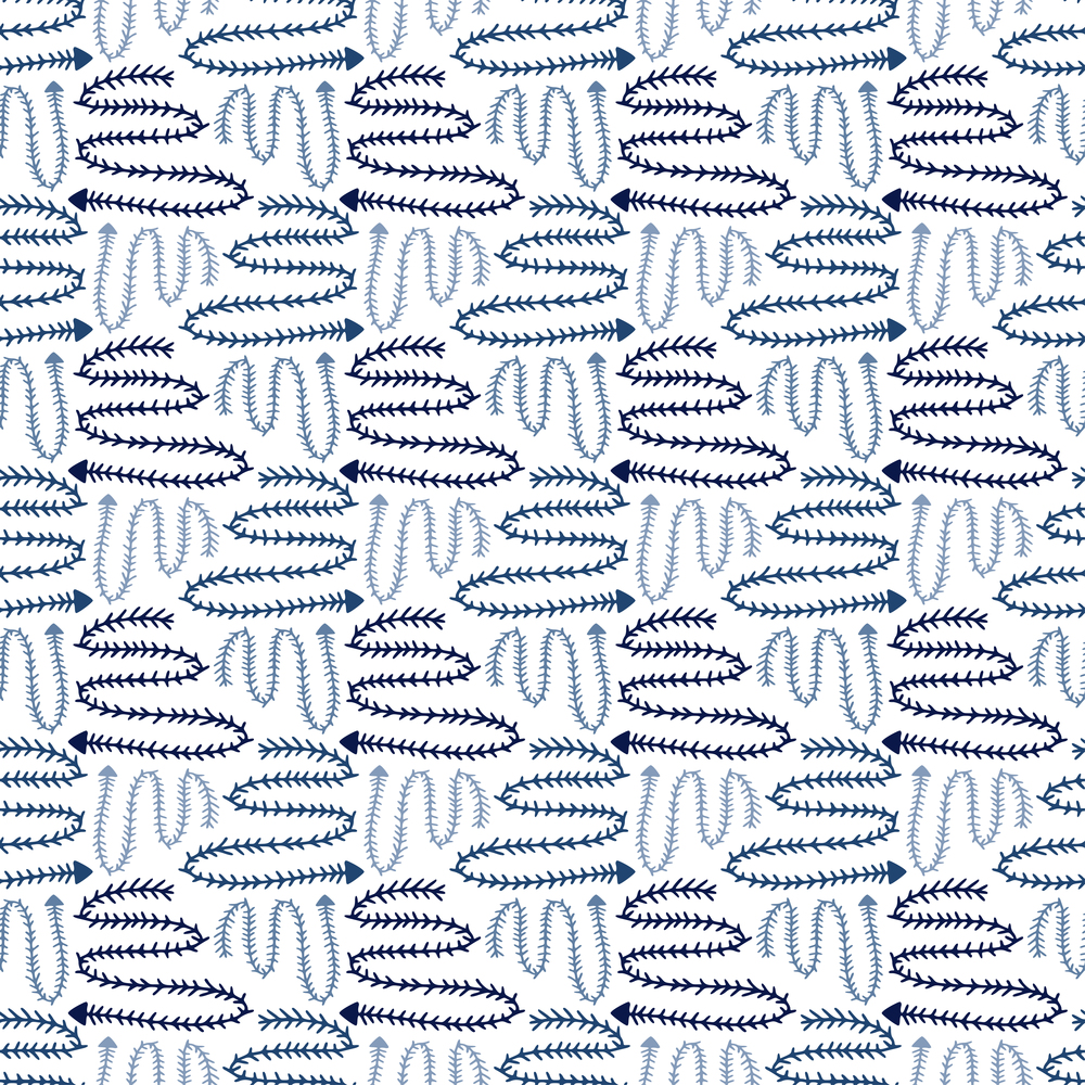Modern wavy pattern. Blue seamless background. Modern wavy pattern. Blue seamless background.