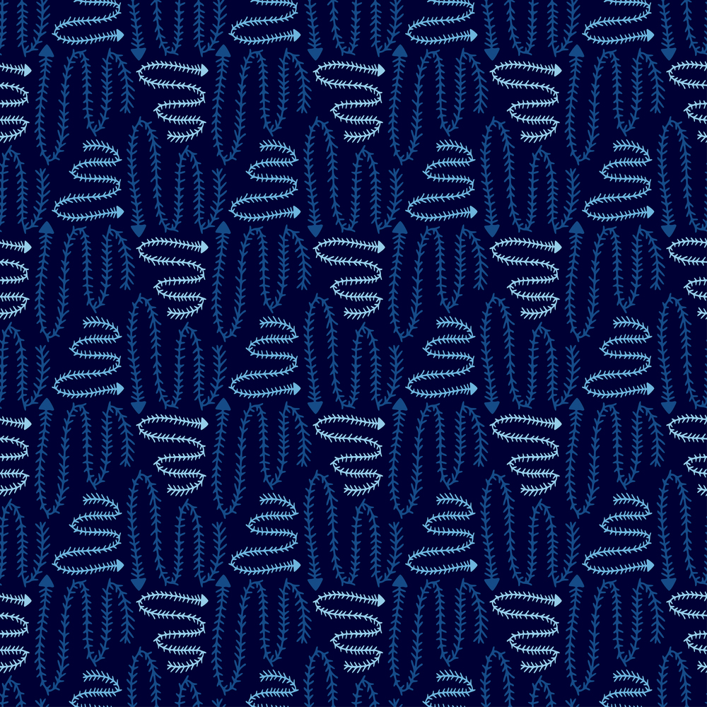 Modern wavy pattern. Blue seamless background. Modern wavy pattern. Blue seamless background .