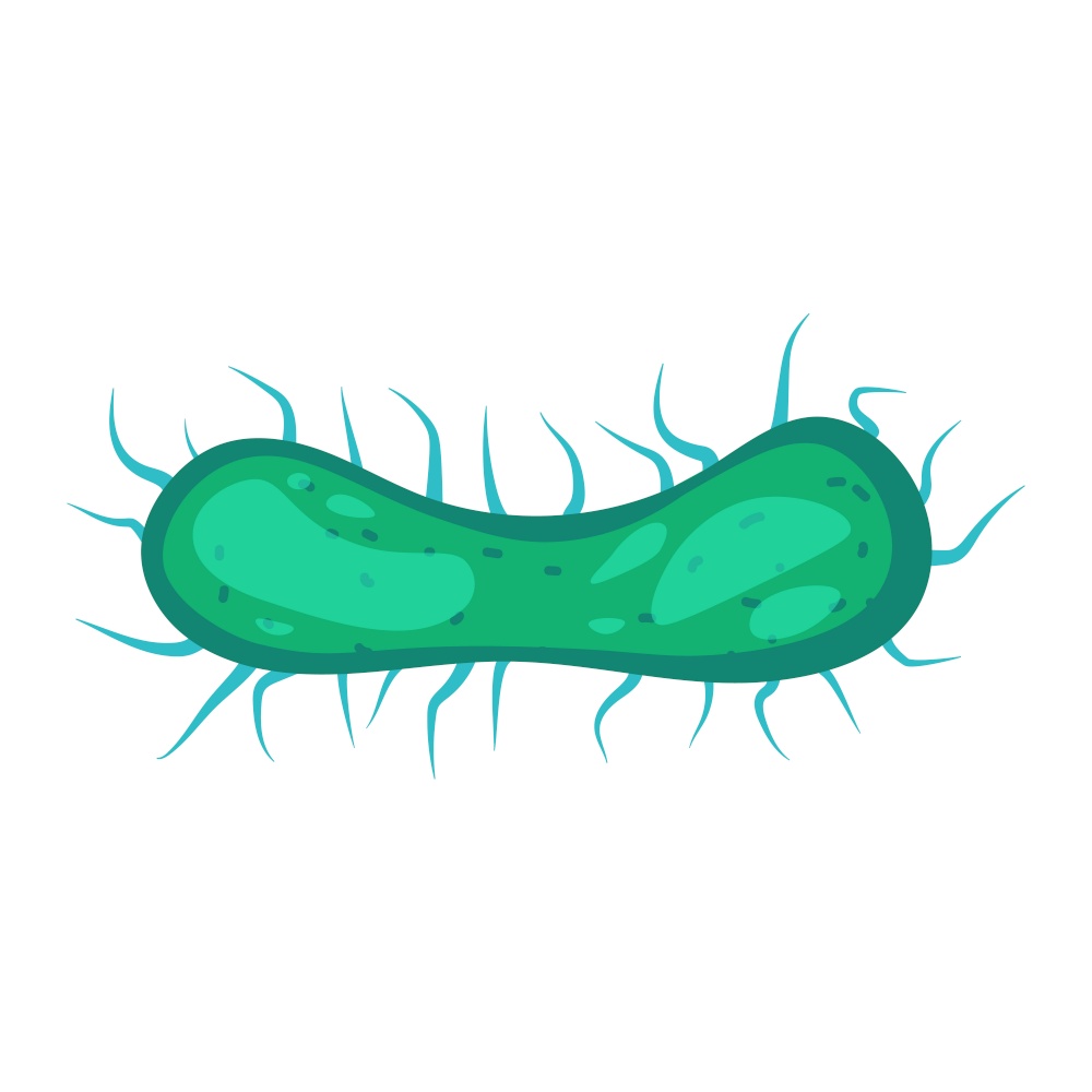 Bacteria germs microorganisms disease-causing objects pandemic microbes, fungi infection. Bacteria germs microorganisms disease-causing objects pandemic microbes, fungi infection. Vector isolated illustration cartoon style icon