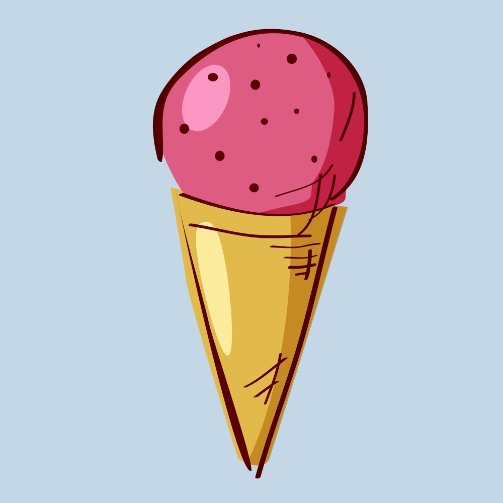 Ice cream, cartoon, vector illustration cartoon style. Ice cream, cartoon, vector illustration, cartoon style, isolated