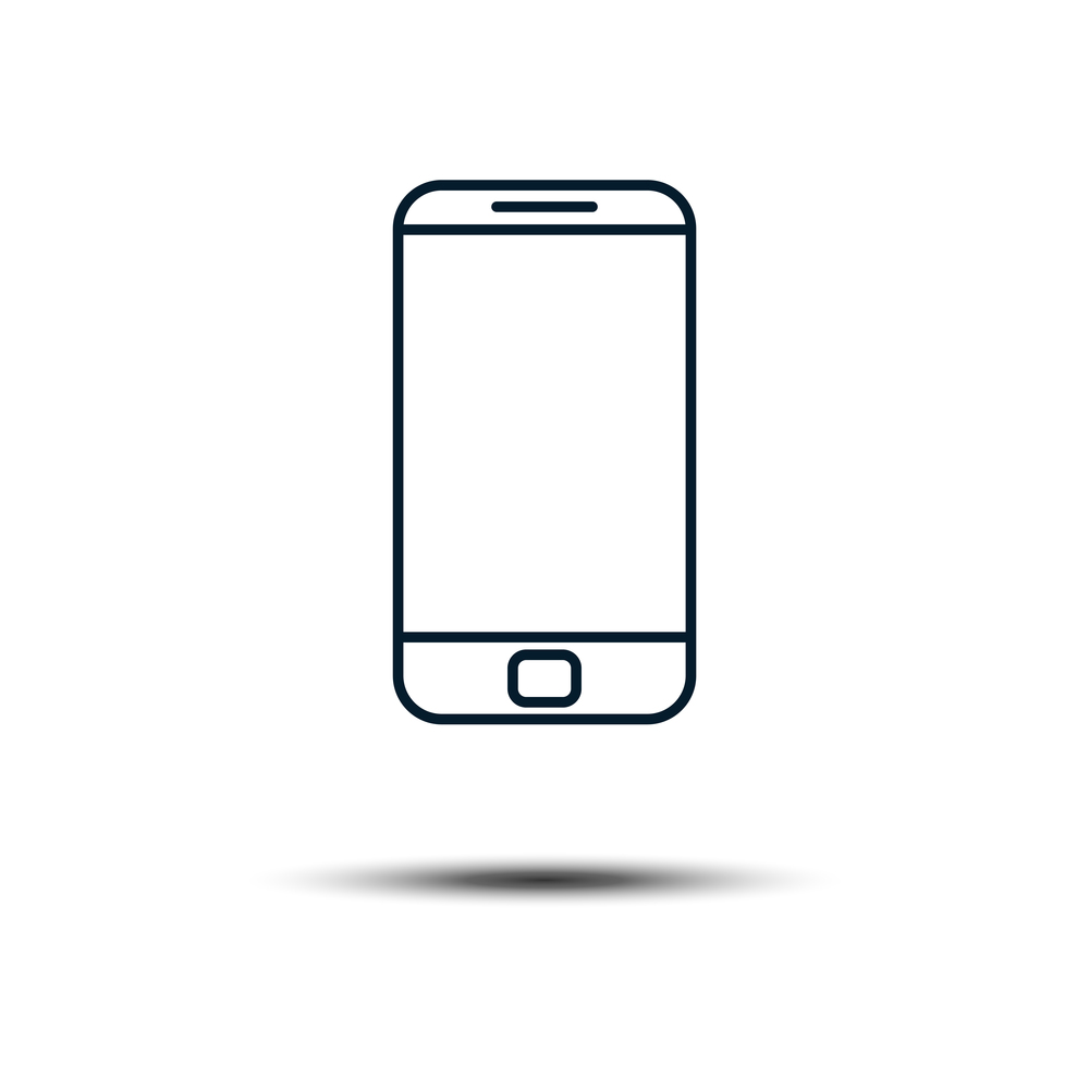 Smartphone Icon Vector Logo Template. Trendy Device Illustration Design.