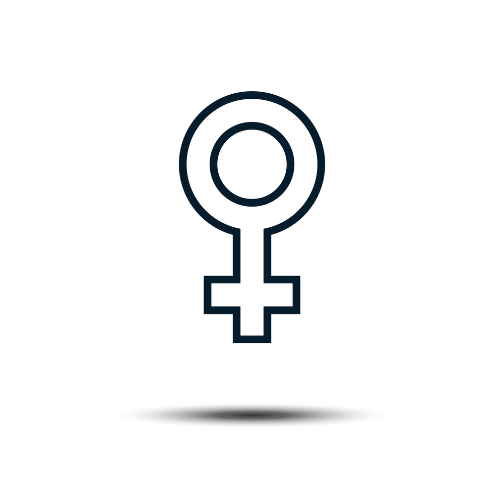 Women Gender Sign Icon Vector Logo Template Illustration Design EPS 10.