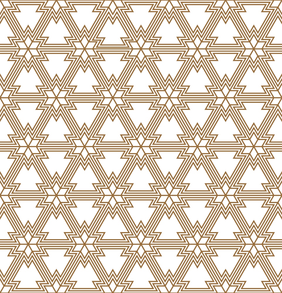 Seamless geometric pattern in brown thin offset lines.. Seamless pattern in lite brown geometric lines.