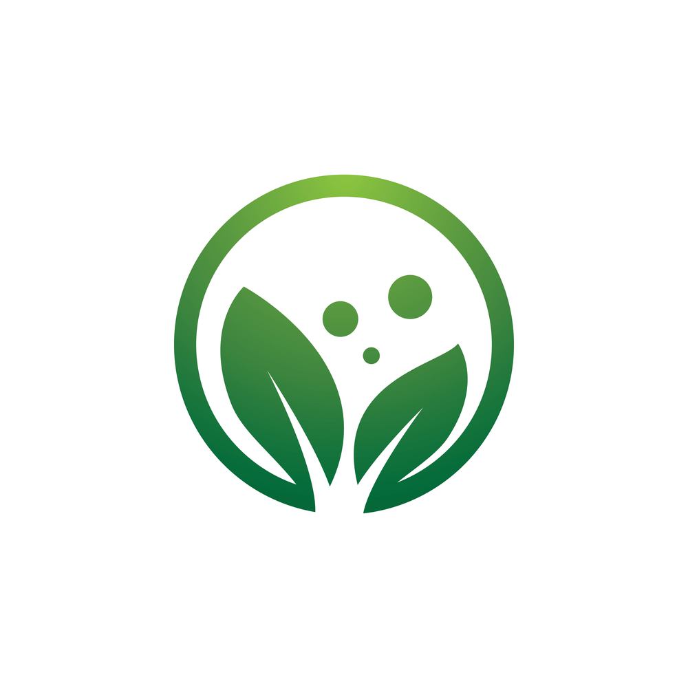 Leaf icon logo creative  illustration