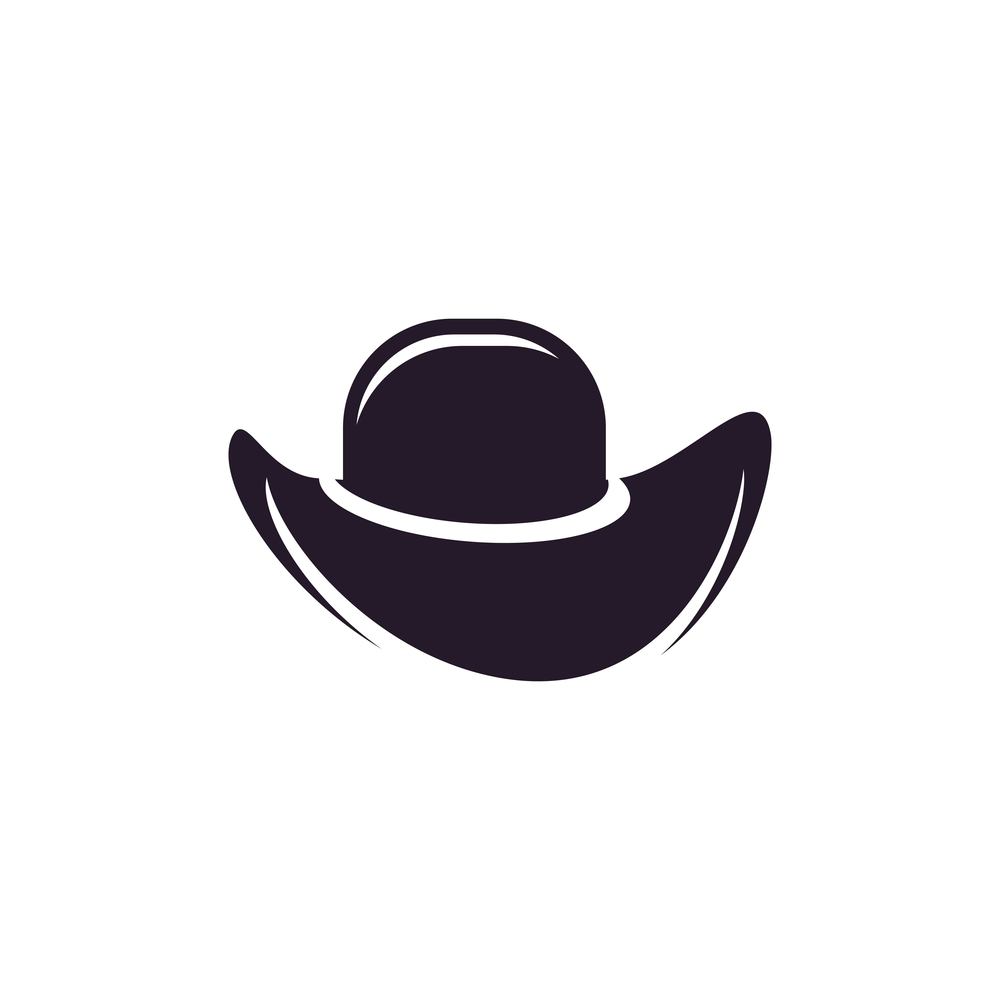 Hat sherif icon logo creative illustration