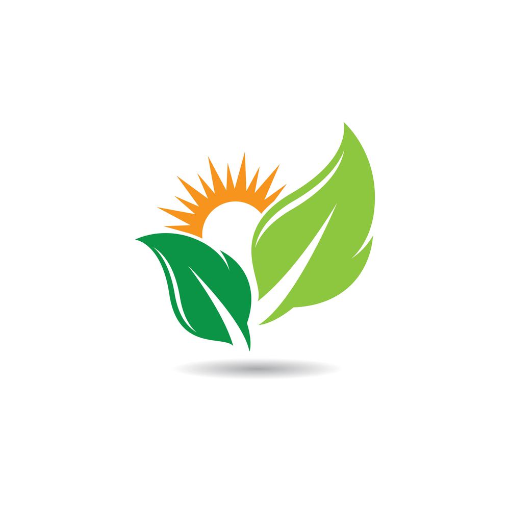 Ecology logo template icon illustration design