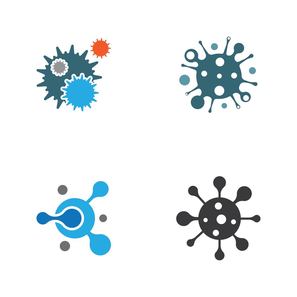 Coronavirus logo template vector icon