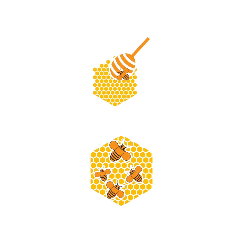 Honey  Logo Template Design Vector Design Concept Symbol