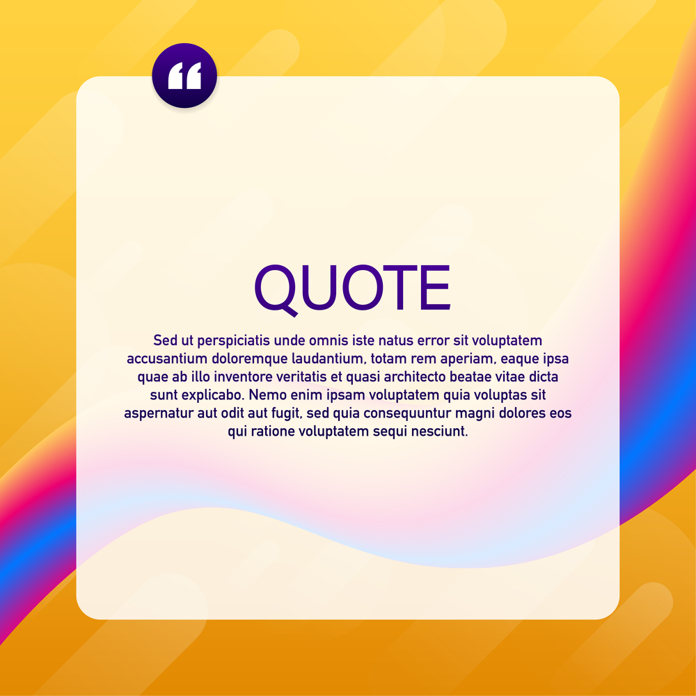 Quote background vector. Creative Modern Material Design Quote template. Vector stock illustration. Quote background vector. Creative Modern Material Design Quote template. Vector stock illustration.