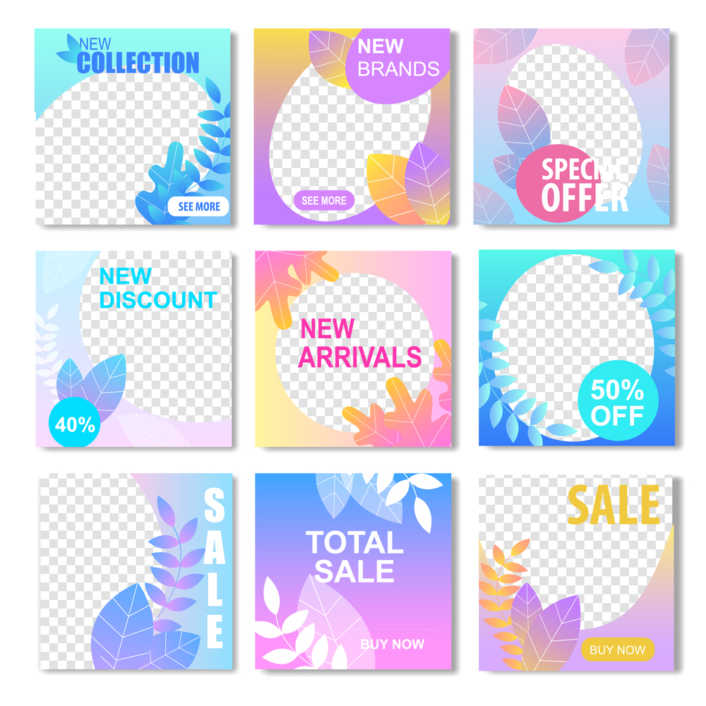 New Collection Brand Discount Arrival Special Offer Total Sale Banner with Transparent Background. Fashion Store Product Clearance Summer Spring Autumn Fall Season Promotion Super Price Social Media. New Brand Discount Arrival Banner Social Media