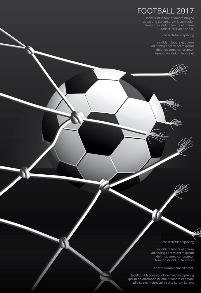 Soccer Football Poster Vestor Illustration