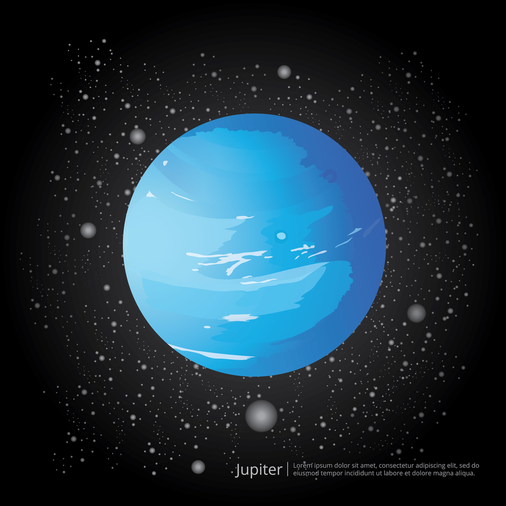 Planet Uranus Vector Illustration