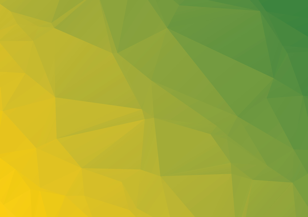 Green and yellow polygonal illustration, which consist of triangles.