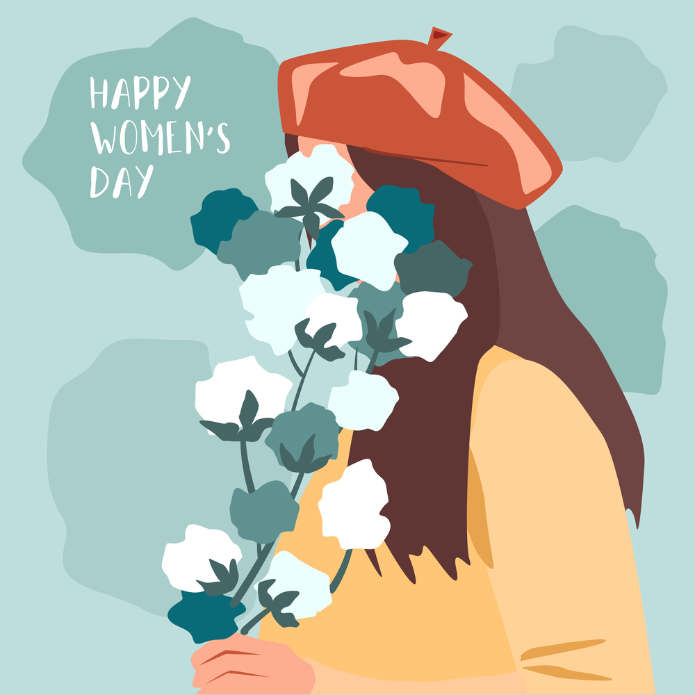 International Women's Day, Illustration of Happy Womens greeting background