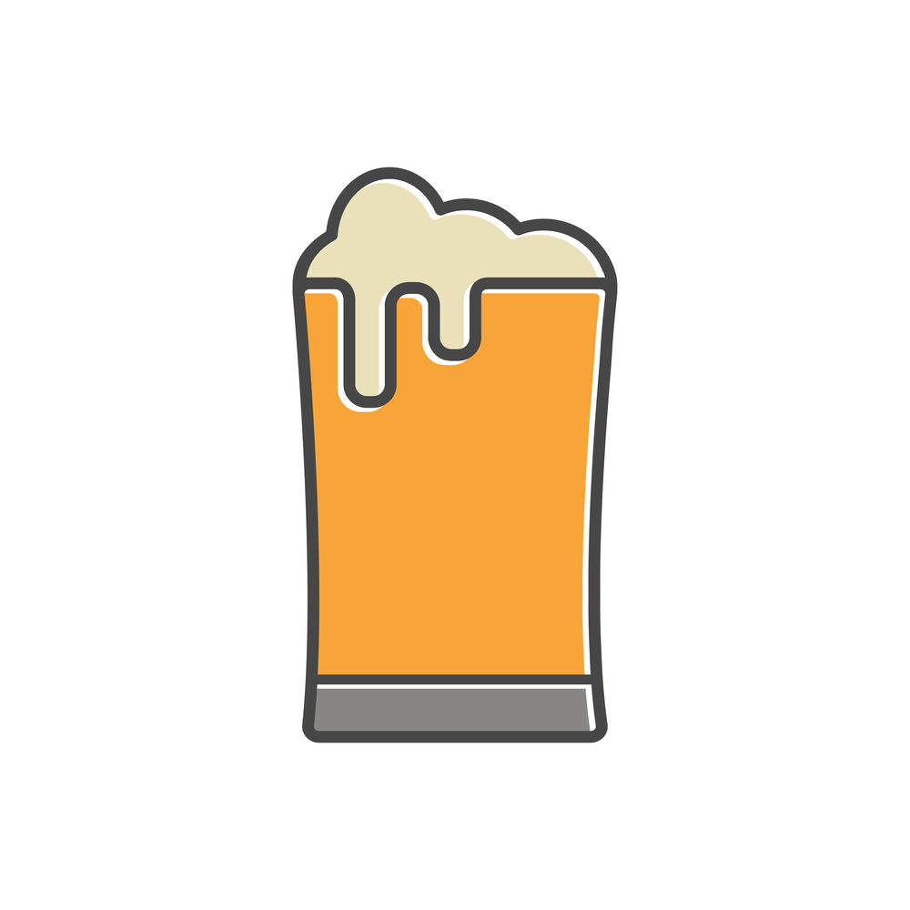 beer icon in trendy flat design