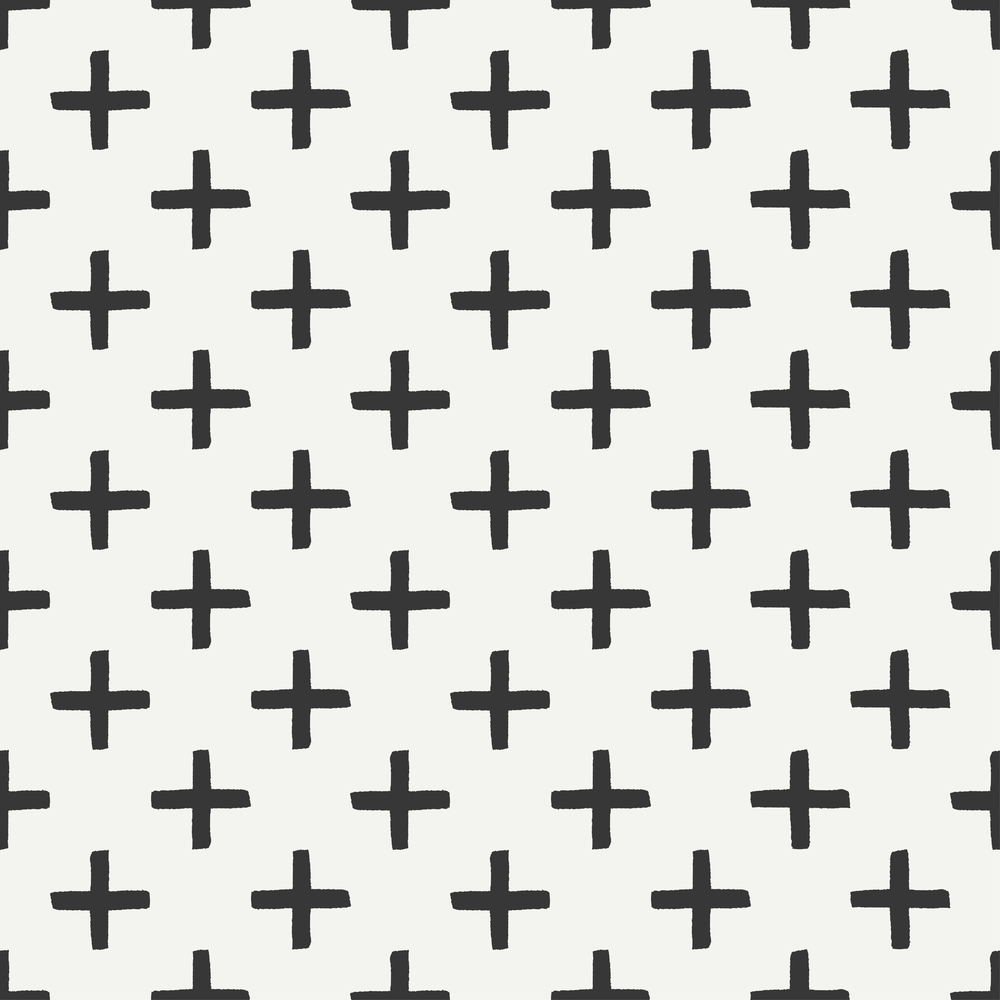 Hand drawn geometric seamless ink pattern with brush strokes. Wrapping paper. Abstract vector background. Brush strokes. Texture with crosses or pluses. Dry brush. Rough edges ink illustration.. Hand drawn geometric seamless ink pattern with brush strokes. Wrapping paper. Abstract vector background. Round brush strokes. Texture with crosses or pluses. Dry brush. Rough edges ink illustration.