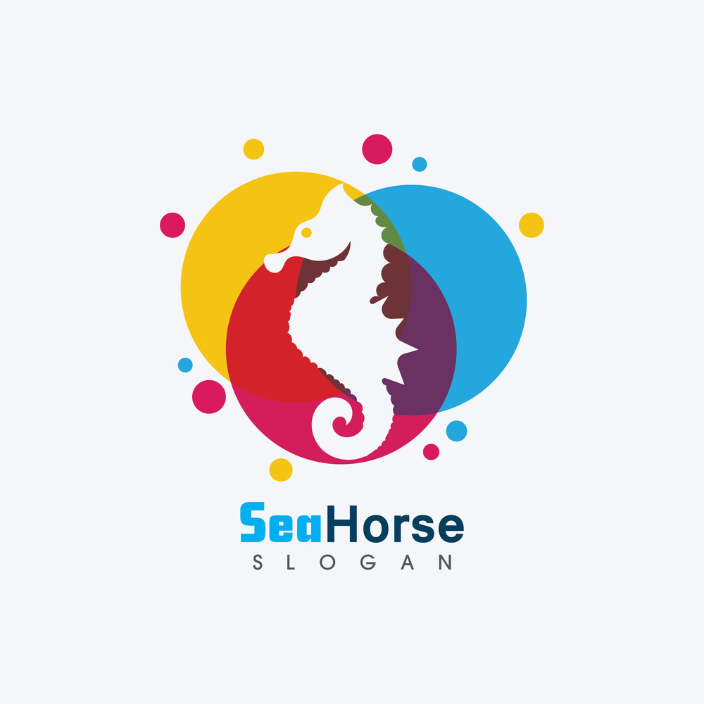Sea horse icon Logo and symbol template vector design