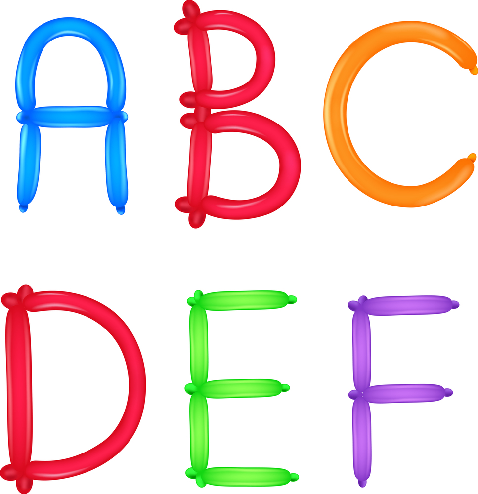 Colorful of alphabet
