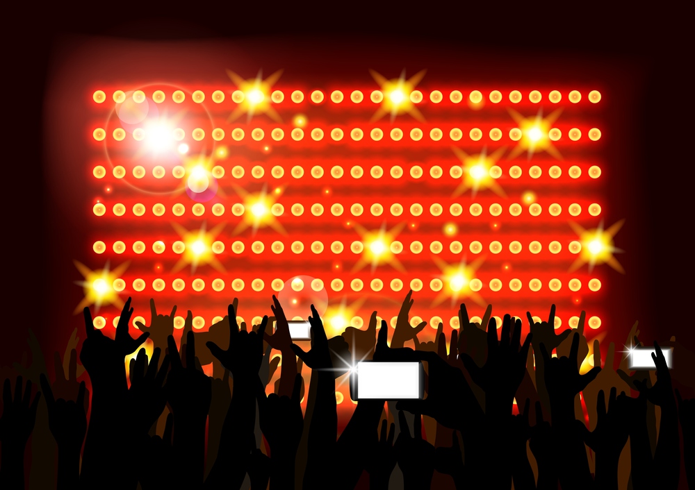 Background crowd of party people. Vector