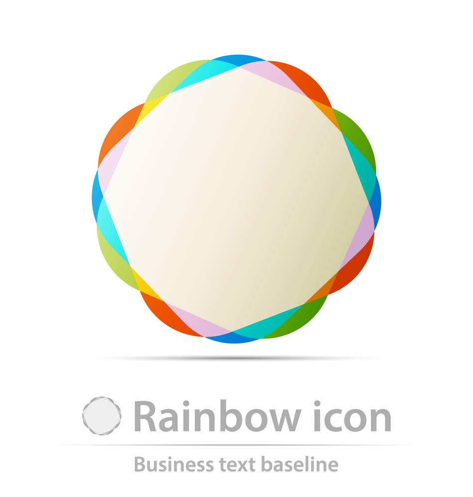 Rainbows business icon for creative design. Rainbows business icon