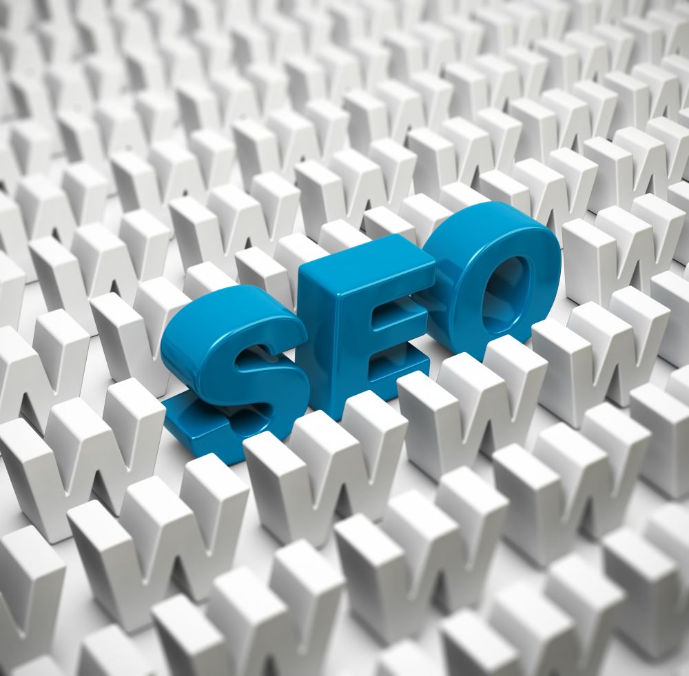 Abbreviation SEO in the middle of a crowd of W letters, image suitable for internet strategy, 3D Illustration image.. SEO Concept