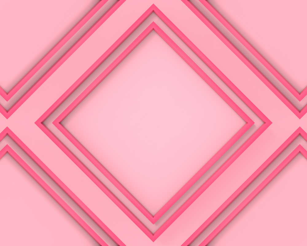 3d rendering. pink soft pastel color square pattern frame wall background.