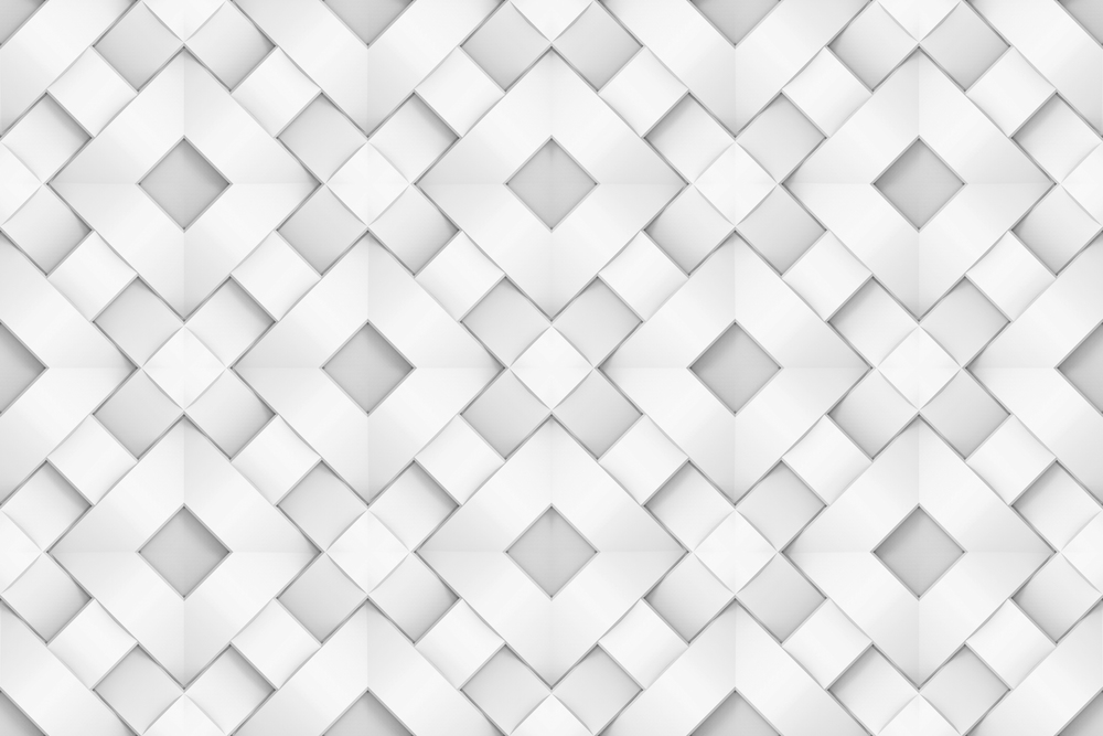 3d rendering. Seamless Abstract modern white squares of paper artwork style wall background.