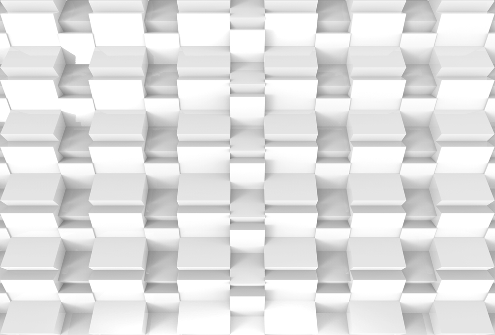 3d rendering. modern square cube box stack wall background.