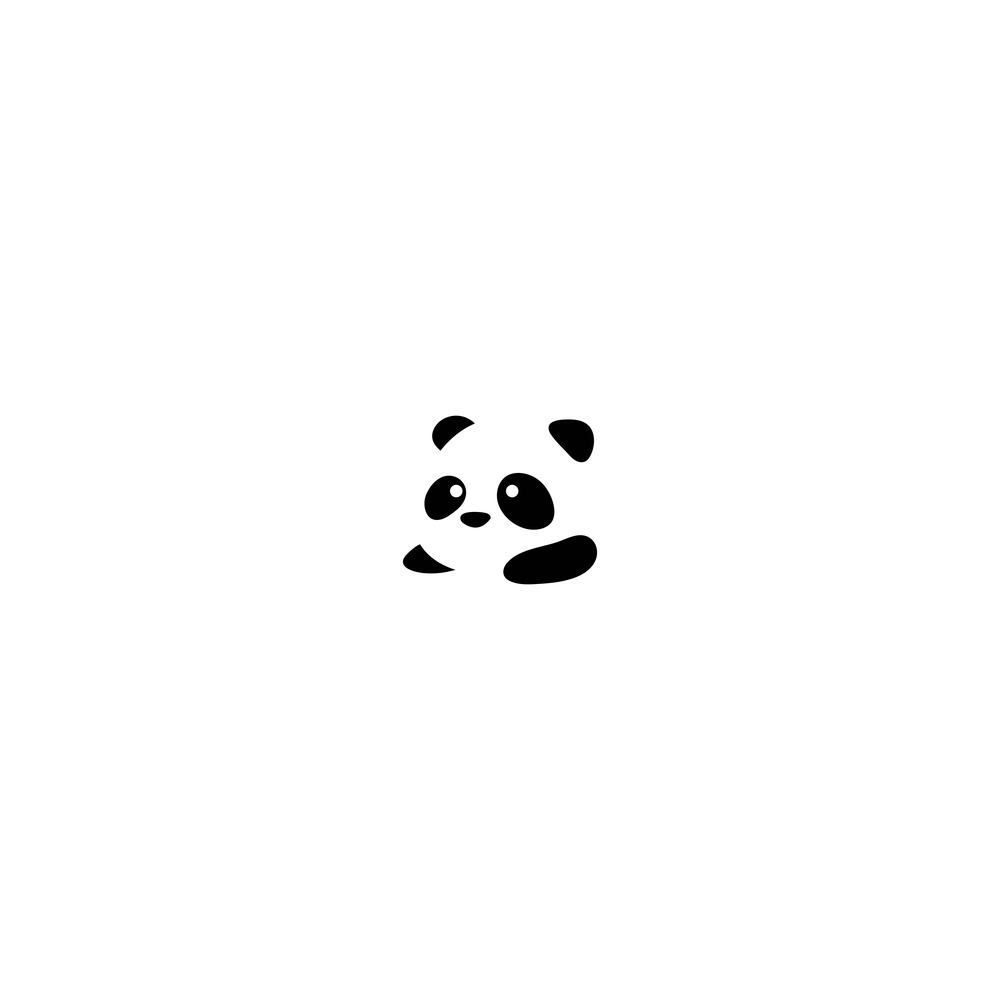panda ilustration logo vector icon template