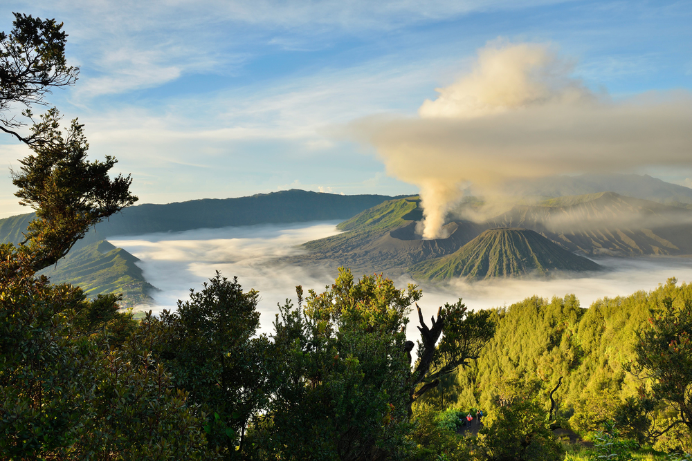 Bromo volcano at sunrise,Tengger Semeru national park, East Java, Indonesia