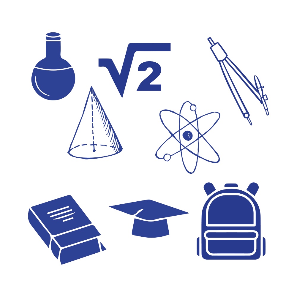 Back to school element icon vector illustration design