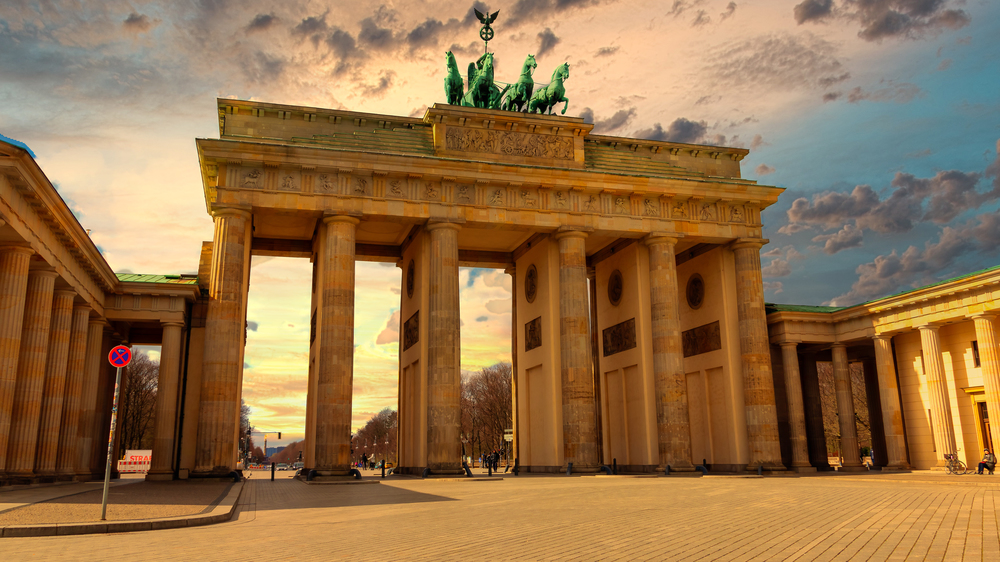 The famous Brandenburg Gate (Brandenburger Tor) in Berlin, Germany