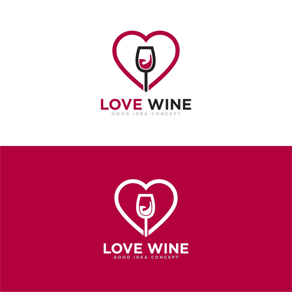 Wine and Bar Logo Design Vector