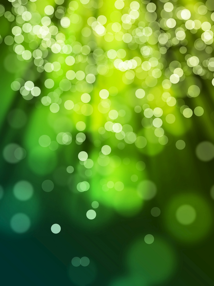 green yellow glow bokeh abstract light background