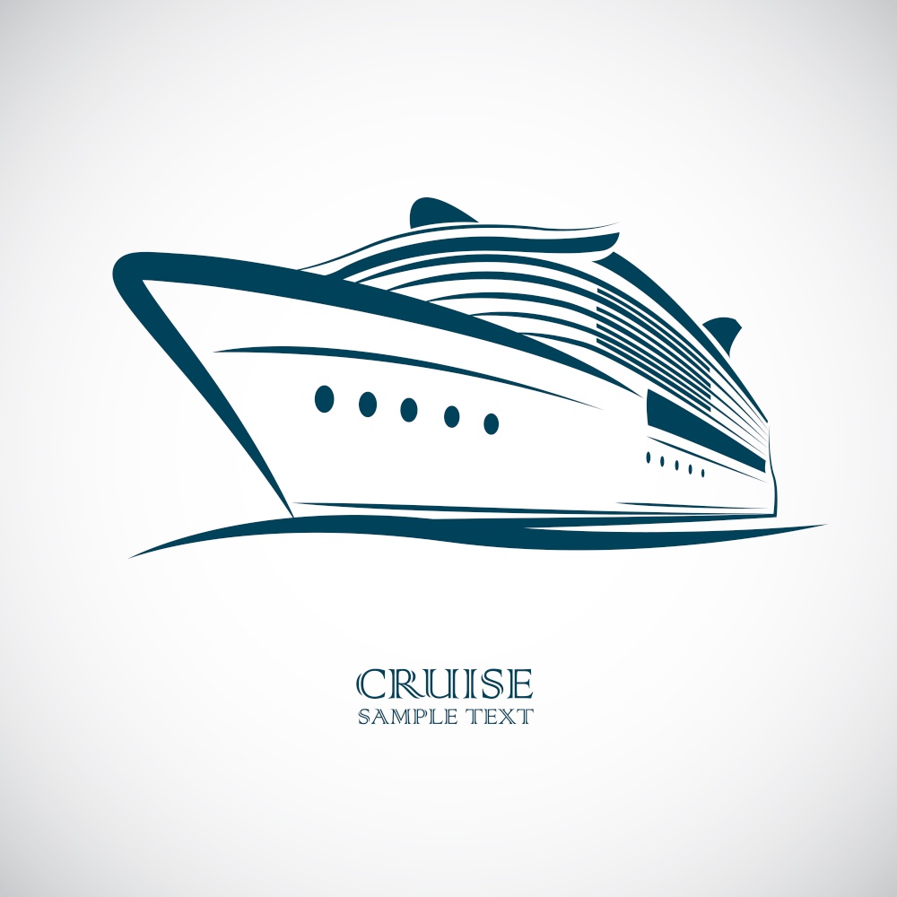 cruise ship vector.illustration