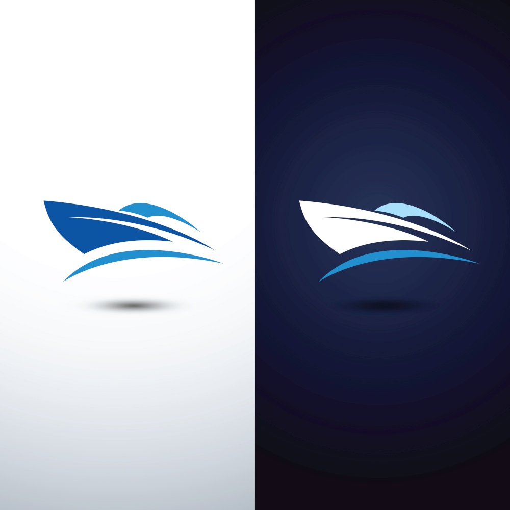 speed boat logo icon,vector illustration