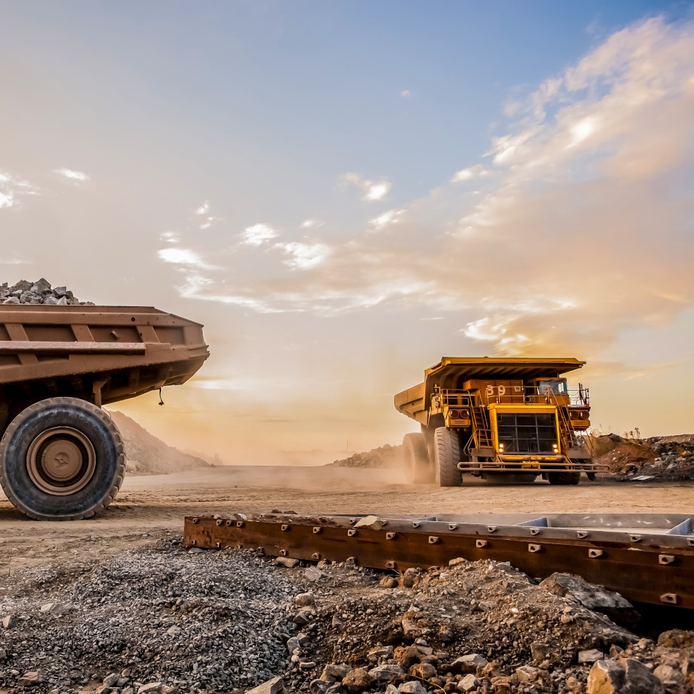 Platinum Palladium Mining and processing, Dump Truck for transporting rocks