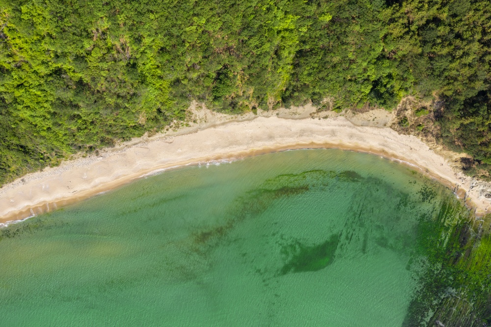 Aerial view of a baautiful beach