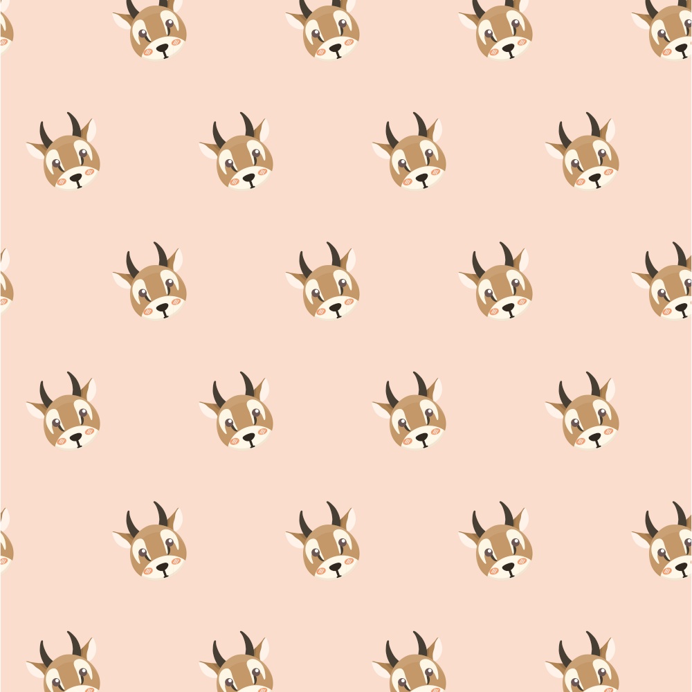 antelope pattern on pastel background.. antelope pattern