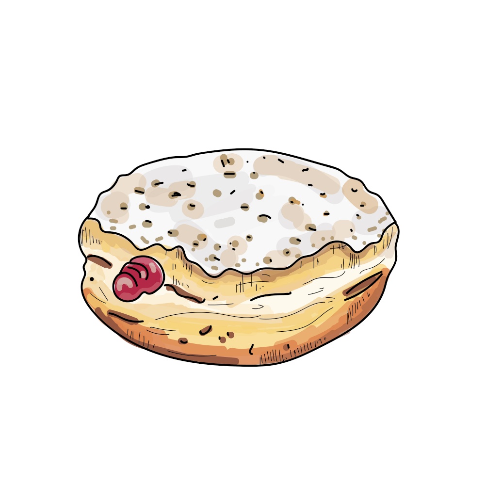 Donut vector.(hand draw style)