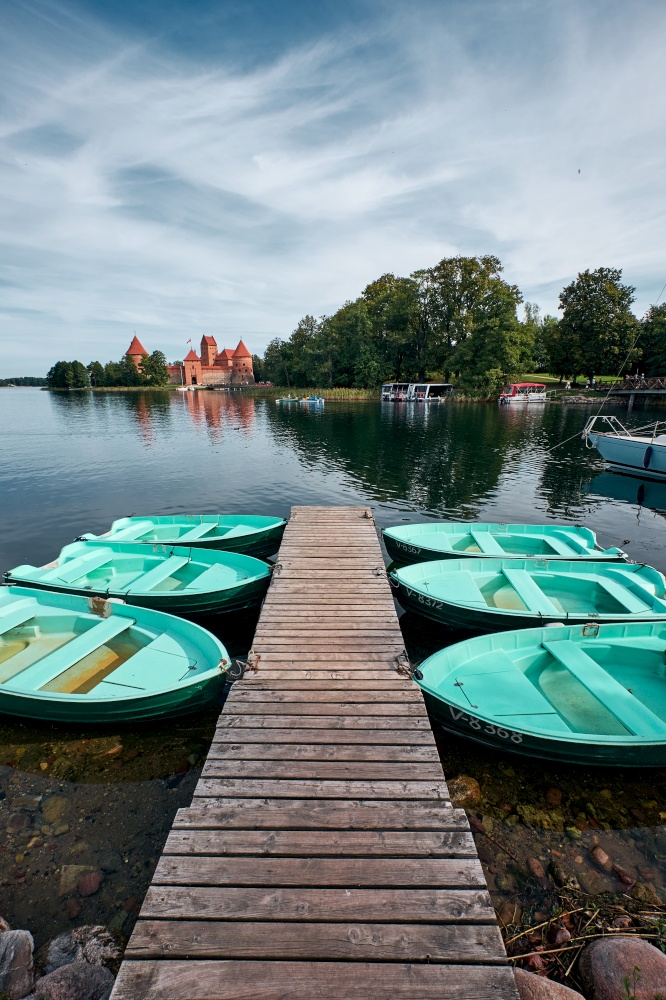 The Landscape Around Trakai Island Castle in Trakai, Lithuania