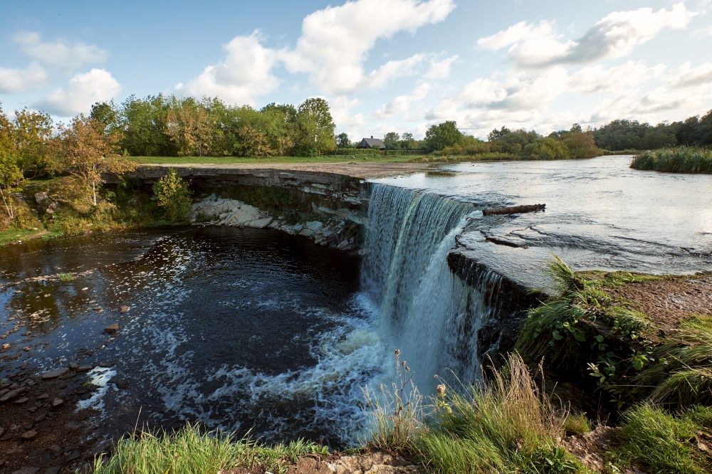 Jagala Waterfall, the highest natural waterfall in Estonia