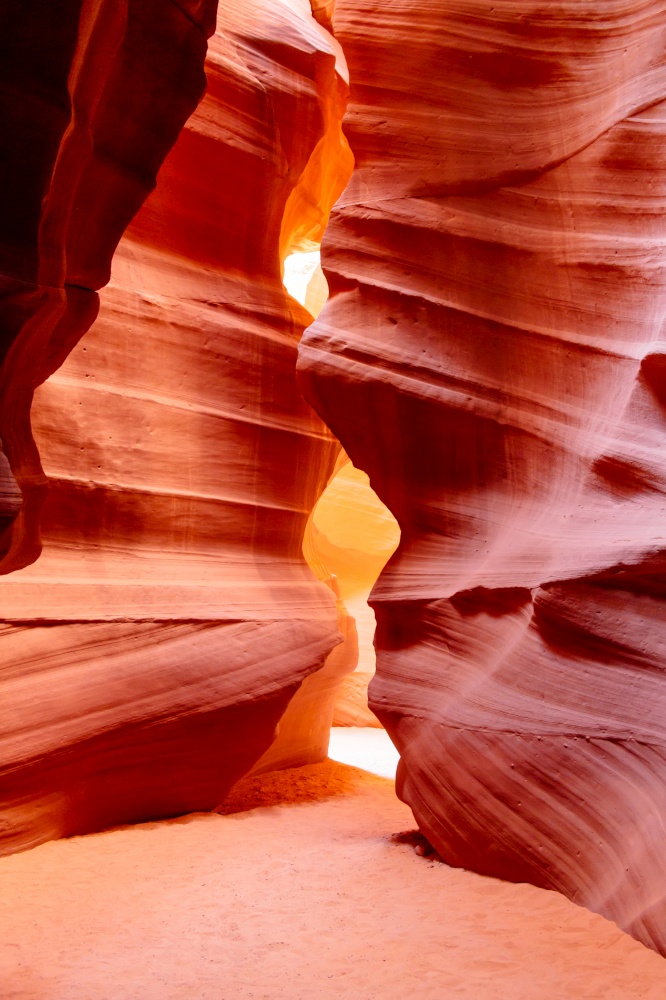 Antelop Canyon nation park at Page, Arizona, USA. Colorful red rock canyon.