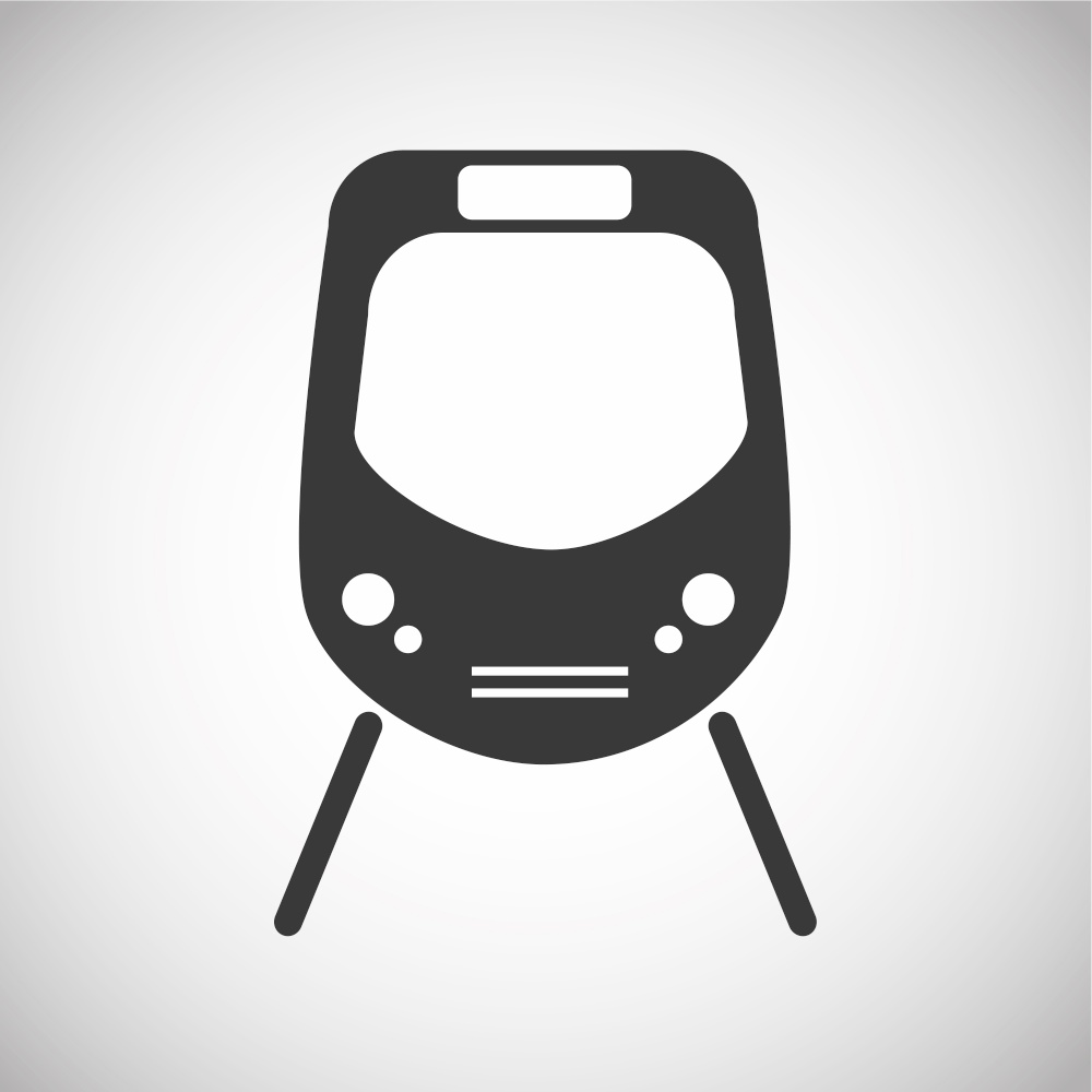 Train, underground, tram isolated icon