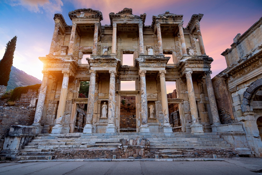 Celsus Library at Ephesus ancient city in Izmir, Turkey.