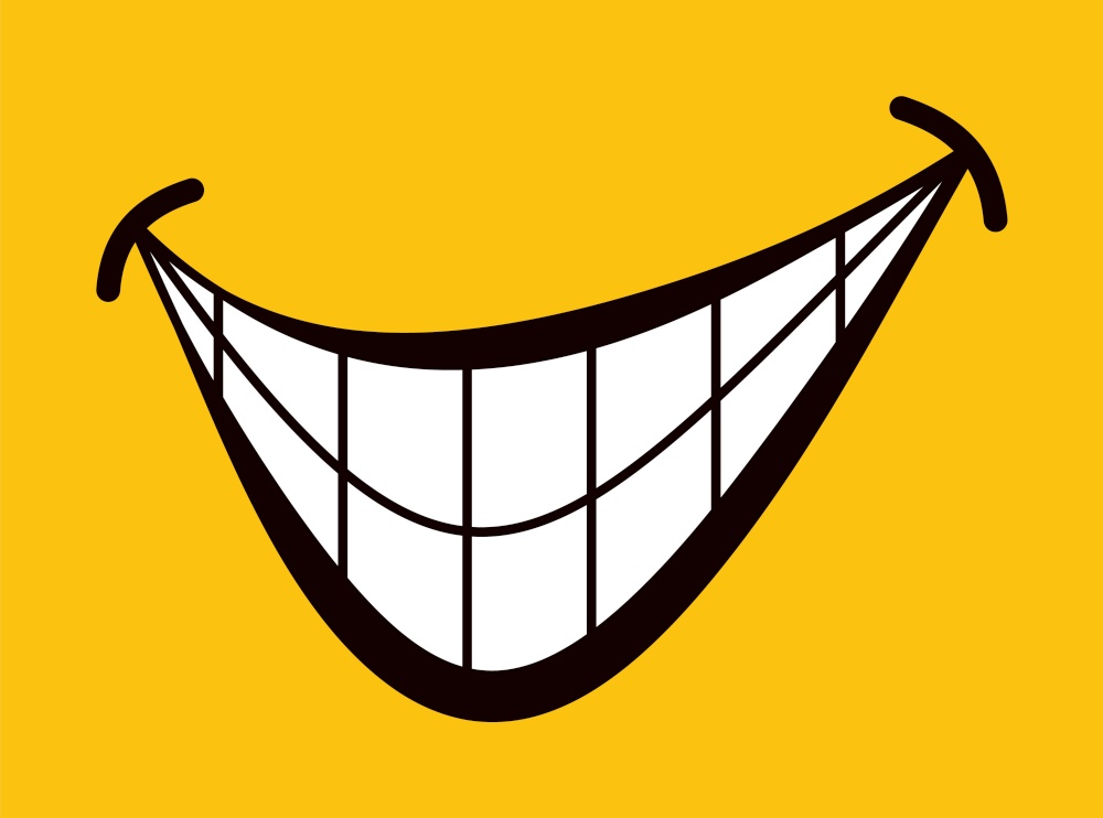 World of smiles. Vector set. The icon symbolizes a happiness and joy, cheerful mood, a smile, good emotions, joyful thoughts and positive. Smile icon for websites and phones on a colored background.