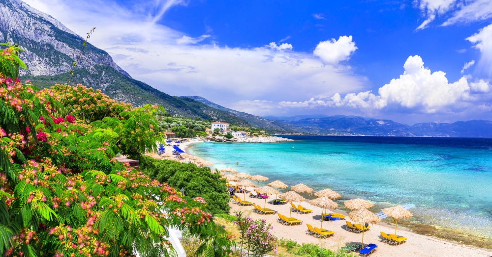 Amazing beaches and nature of Samos island.  Greece