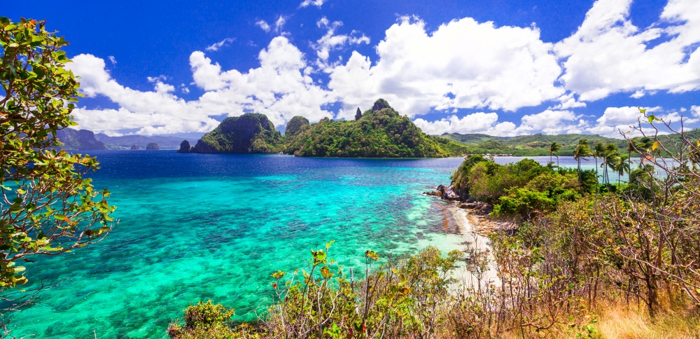 El nido islands hopping. Stunning nature and sea scenery of Palawan island. Philippines